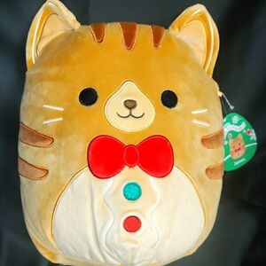 11" Jones the Holiday Gingerbread Cat Squishmallow